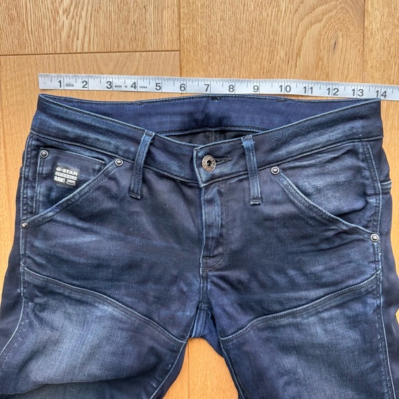 G-STAR 5620 SLIM TAPERED Dark Blue Denim Jeans - 26 - Picture 9 of 17